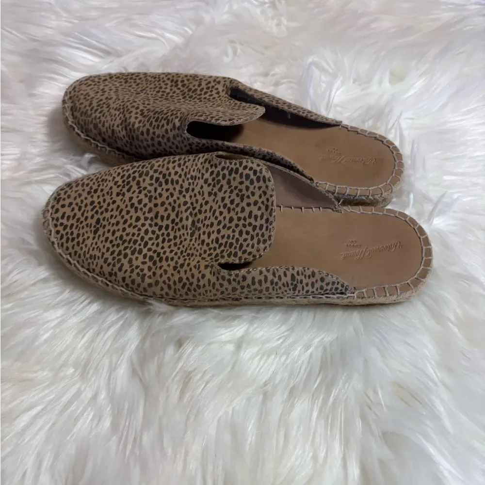 Universal Thread Leopard Print Espadrille Mule in Tan and Black